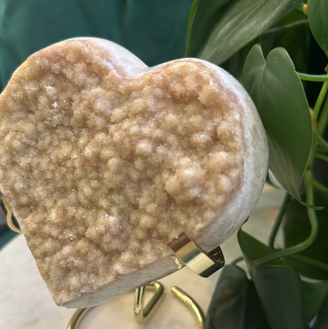 Agate Heart Druzy 1.8 lb