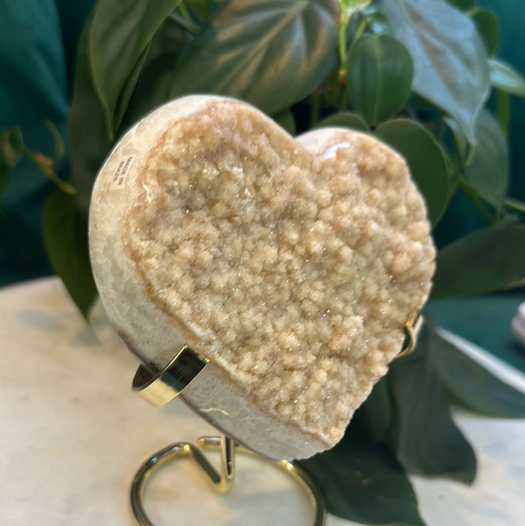 Agate Heart Druzy 1.8 lb