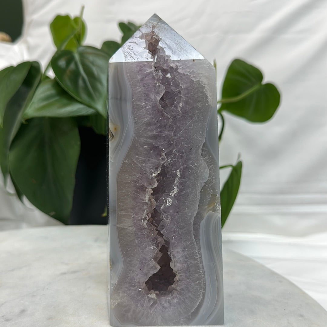 Amethyst Agate Tower Druzy